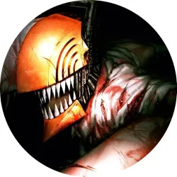 Значок Людина-бензопила - 002