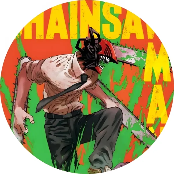 Значок Людина-бензопила - 004