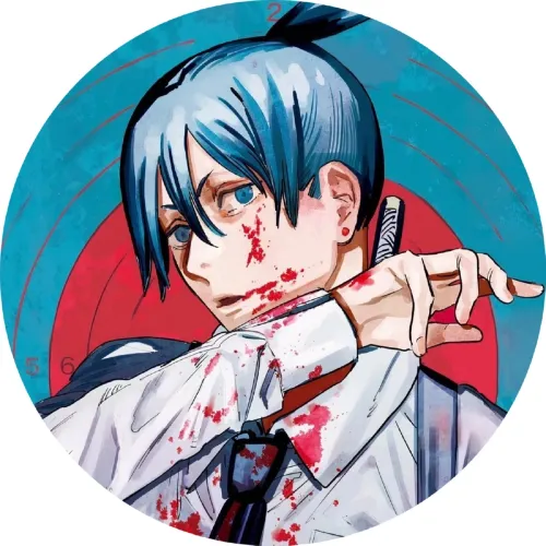 Значок Людина-бензопила - 008