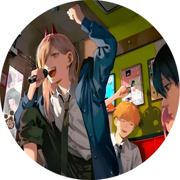 Значок Людина-бензопила - 009