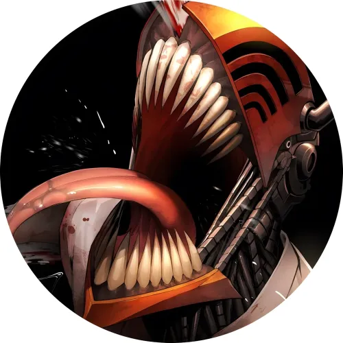 Значок Людина-бензопила - 011