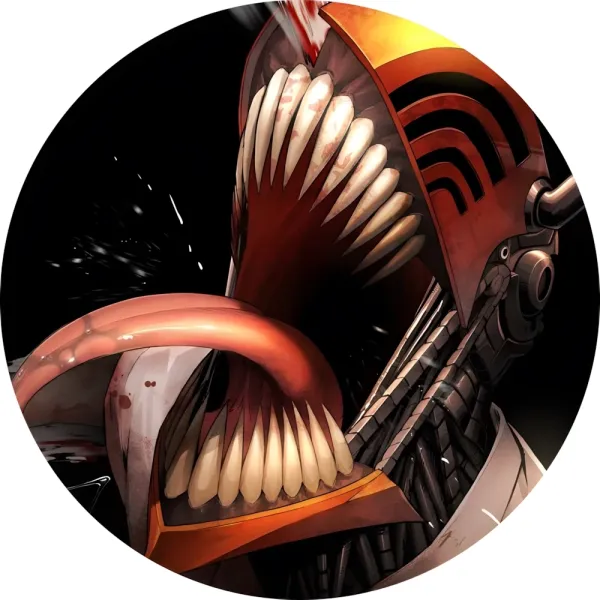 Значок Людина-бензопила - 011