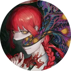 Значок Людина-бензопила - 015