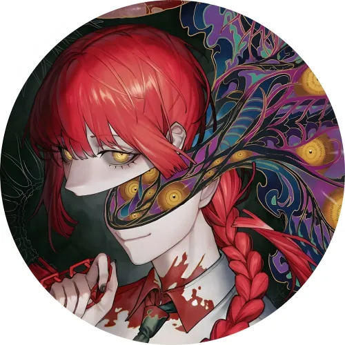 Значок Людина-бензопила - 015