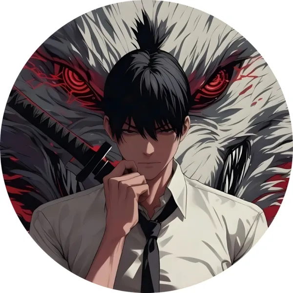 Значок Людина-бензопила - 016