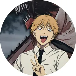 Значок Людина-бензопила - 018