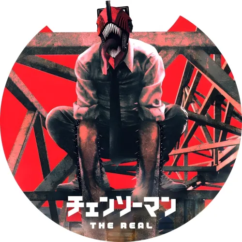 Значок Людина-бензопила - 020