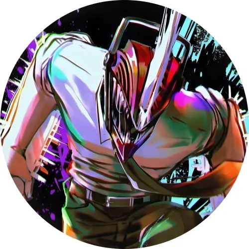 Значок Людина-бензопила - 025