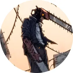 Значок Людина-бензопила - 029