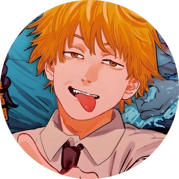 Значок Людина-бензопила - 129