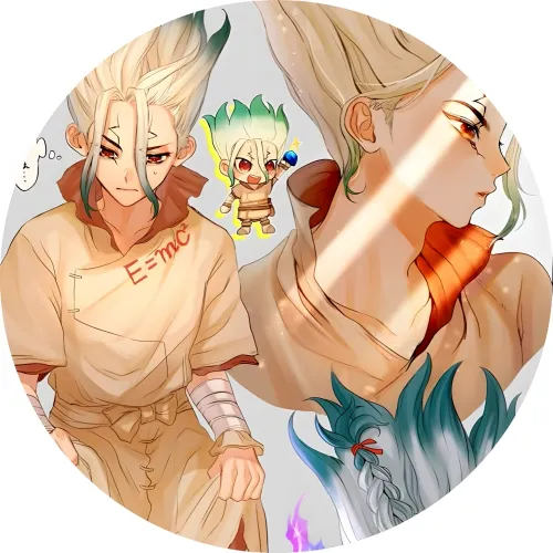 Значок Доктор Стоун - 008