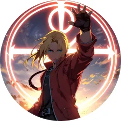 Значок Сталевий алхімік. Братерство - 029