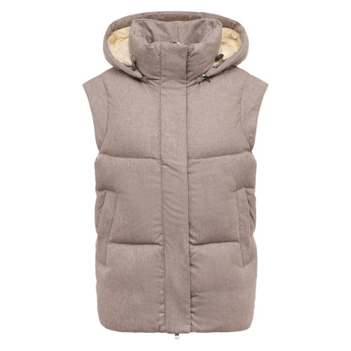 Пуховый жилет Бежевый