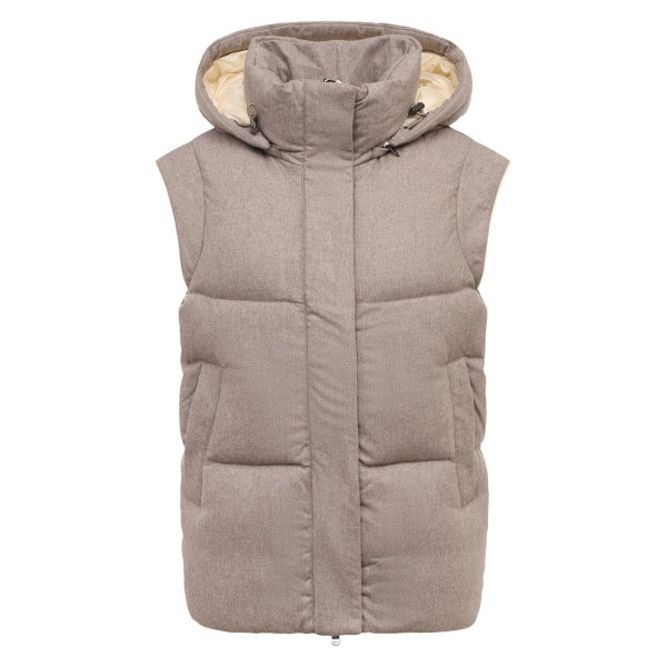 Пуховый жилет Бежевый